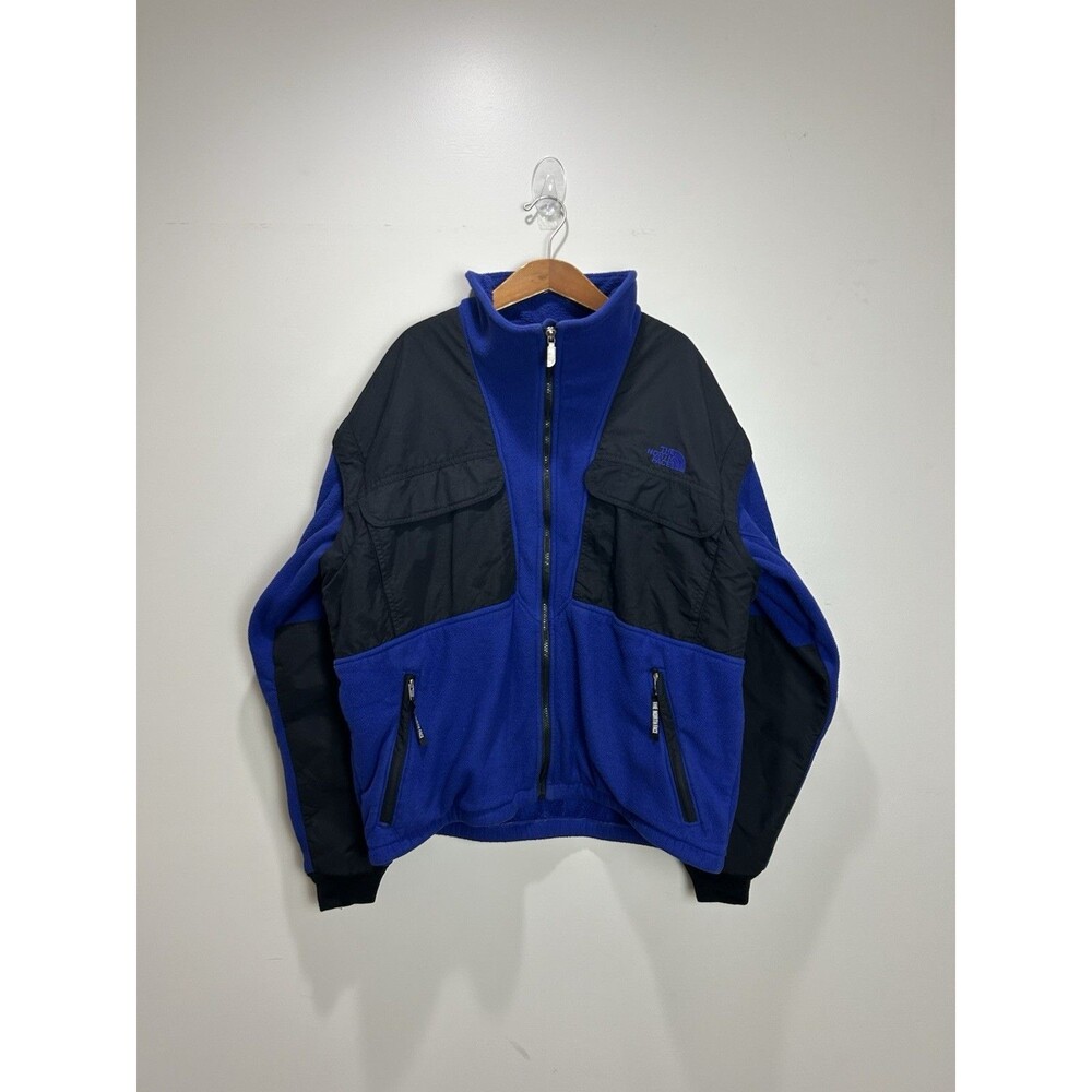 Vintage The North Face Steep Tech Fleece Jacket Blue Men’s XL Made In USA